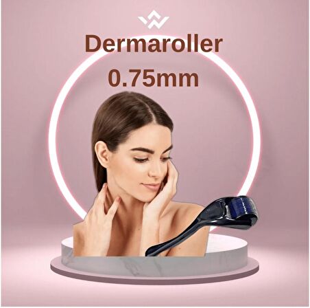 Dr.Dermalok Dermaroller 540 iğneli 0.75mm Siyah