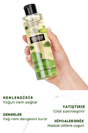 CELLEANSER %100 Saf Centella Asiatica Içeren Bariyer Onarıcı, Nemlendirici, Yenileyici, Yatıştırıcı Yüz Tonik