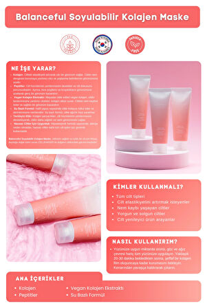 CELLEANSER Balenceful Kolajen Soyulabilir Yüz Maskesi