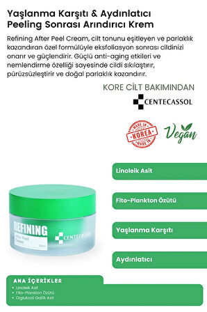 Yaşlanma Karşıtı & Yenileyici & Onarıcı & Yatıştırıcı Refining Peeling Bakım Seti