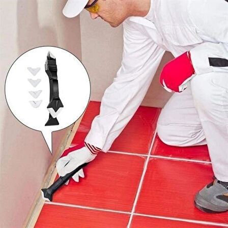 BAK GEL AL 3 ü 1 Arada Fayans Derz Silikon Kazıyıcı Sıyırıcı Ve Uygulayıcı Aparat