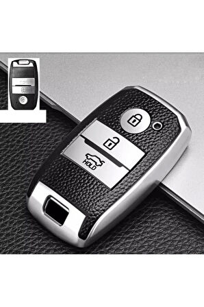 Kia Rio Ceed Soul Sportage Sorento Carens Picanto Uyumlu Lüx Anahtar Koruma Kılıfı Sustasız Model