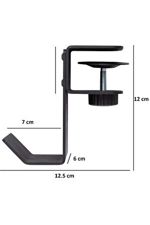 Masa Altı Kulaklık - Çanta Askısı, Masa Altı Taşıma Kancası