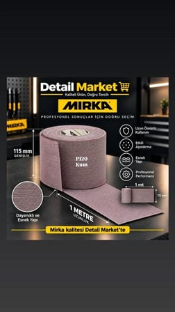 Detail Market Mirka Abranet 115mm x 1 mt Rulo Zımpara P120 Kum 1 METRE