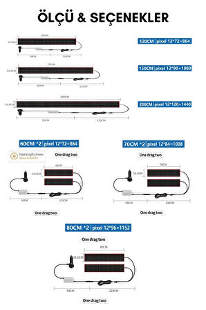 PVC Devil’s Eye Yapışkanlı Dinamik Işıklı Araç İçi Şeytan Gözü Canlı Led Işık Led Şerit 200 Cm