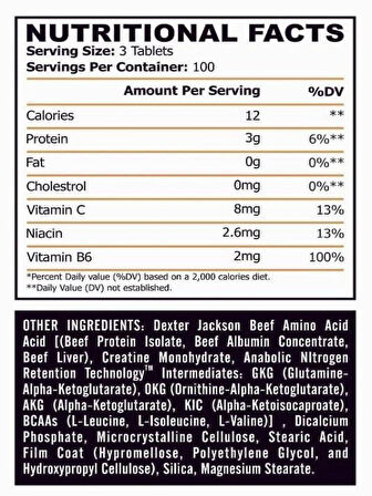 Dexter Jackson Beef Amino 300 Tablet