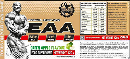 Dexter Jackson Gold Series EAA Powder Essential Amino - 60 SERVİS