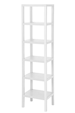 Ombeg 6 Katlı Düzenleyici Raf Ünitesi, Kitaplık, Banyo Rafı Mutfak Rafı Balkon Rafı Organizer