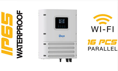 DEYE - İnges 6 KW OFF-GRİD TAM SINUS AKILLI INVERTER - 48 VOLT 6000 WATT INVERTOR