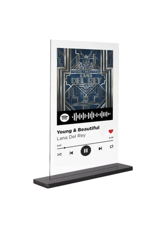Dekori-Spotify Plak - Young & Beautiful / Lana Del Rey 15x20cm