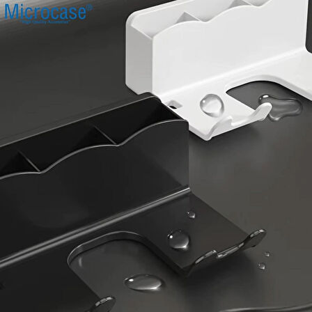 Microcase Saç Kurutma Makinası ve Banyo Malzemeleri İçin Düzenleyici Askılık Stand -SİYAH AL5053
