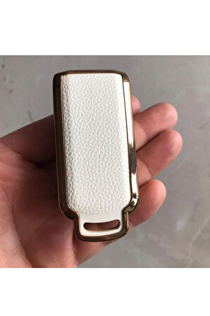 Mitsubishi Outlander Asx Lancer Pajero Eclipse Anahtar Kılıfı Beyaz-Altın 2.Resime Bakınız Lütfen