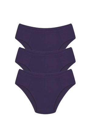 Erkek Pamuk 3lü Saks Slip