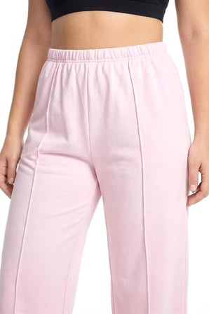 Kadın Pudra Pembe Büyük Beden Cepli Pijama Altı