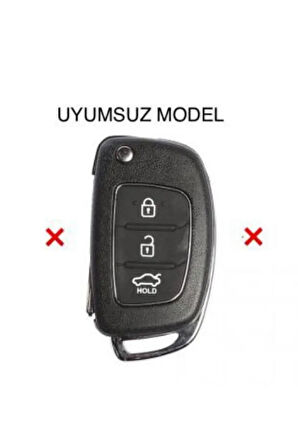 2 Adet Accent Era I20 I30 Elantra Silikon Anahtar Koruma Kılıfı Siyah Ve Mavi Renk