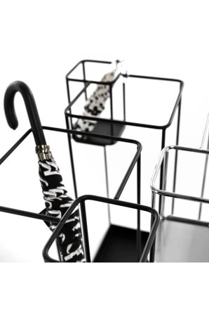 Metal Şemsiyelik Kare Model Modern Şemsiyelik Alt Hazneli Şemsiyelik