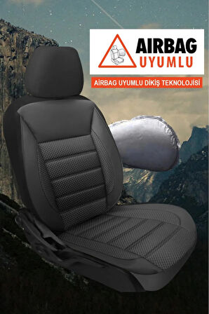 Dacia Lodgy (facelift 2016) 1.6 Sce (102 Hp) S&s 2018 UYUMLU JAKAR OTO KOLTUK KILIFI SİYAH