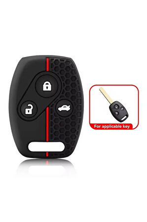 Honda Civic Fd6 Crv Accord Uyumlu 3 Tuşlu Silikon Anahtar Koruma Kılıfı 2.Resime Bakınız
