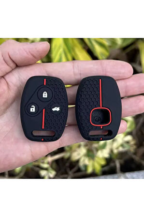 Honda Civic Fd6 Crv Accord Uyumlu 3 Tuşlu Silikon Anahtar Koruma Kılıfı 2.Resime Bakınız