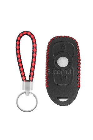 Opel Astra K Ve Insignia Grand Uyumlu Deri Anahtar Kılıfı Ve Örgü Anahtarlık 2.Resime Bakınız