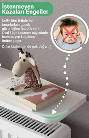 Montajsız Petek Üstü Uçan Raf Dresuar Kalorifer Peteği Rafı Kitaplık 100 X 18 Cm Beyaz Oval Kesim