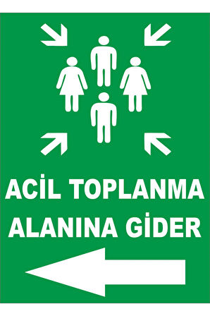Acil Toplanma Alanı Levhası