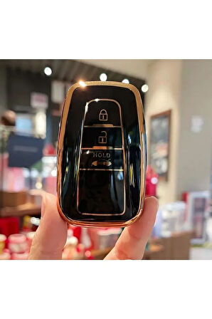 Toyota C-hr Corolla Rav4 Land Cruiser Sustasız Anahtar Koruma Kılıf 2.resime Bakınız 3 Tuşlu