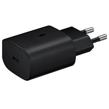 Ozmik Samsung Type-C 25W Siyah Hızlı Şarj Aleti Başlık ve Kablo