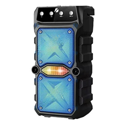 Ozmik GTS-1571 Taşınabilir Kablosuz Blutooth Hoparlör LED Işık Mikrofonlu 