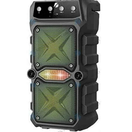 Ozmik GTS-1571 Taşınabilir Kablosuz Blutooth Hoparlör LED Işık Mikrofonlu 