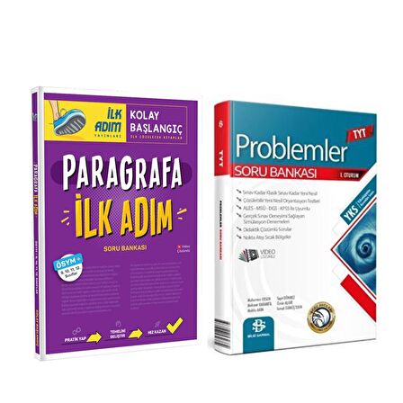 Bilgi Sarmal Problemler Soru Bankası ve Tonguç Akademi Paragrafa İlk Adım 2 Kitap Set