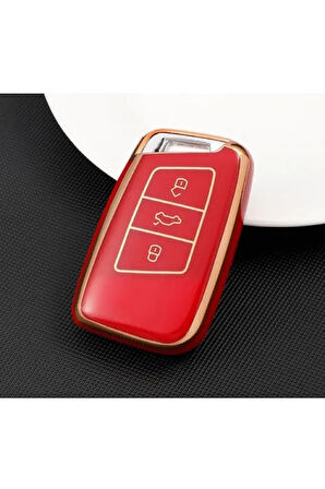 Passat B8 - Ateca Ve Süper B Lüx Kaliteli Anahtar Kılıfı (kabı) Anahtarsız Çaliştırma Modeli