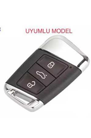 Passat B8 - Ateca Ve Süper B Lüx Kaliteli Anahtar Kılıfı (kabı) Anahtarsız Çaliştırma Modeli