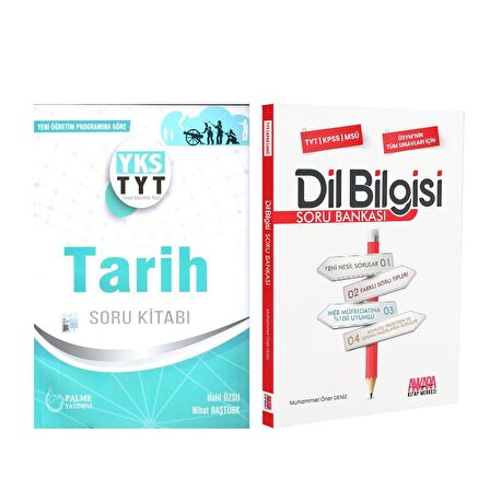 Palme TYT Tarih ve AKM Dil Bilgisi Soru Bankası Seti 