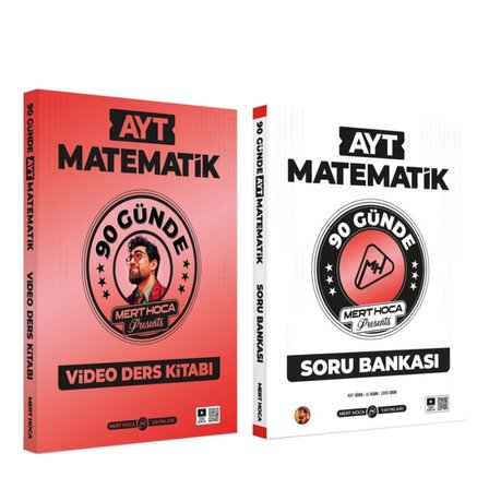 Mert Hoca AYT Matematik Kampı Video Ders Notu ve Soru Bankası Seti 2 Kitap