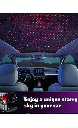 4in1 66W Makara Kablolu Starlight Işık Araç Çakmaklık Şarj Cihazı Hızlı Şarj Yıldız Efekt Şarj Aleti