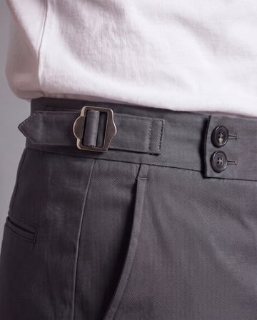 Erkek Toka Detaylı Kumaş Pantolon