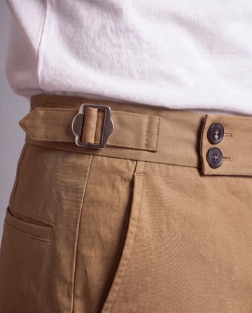 Erkek Toka Detaylı Kumaş Pantolon