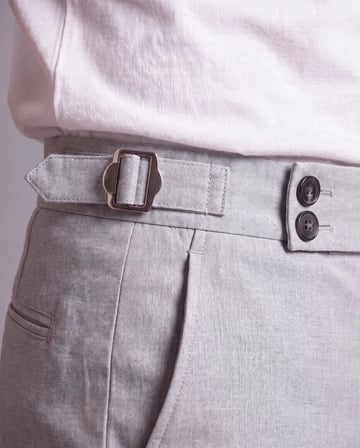 Erkek Toka Detaylı Kumaş Pantolon