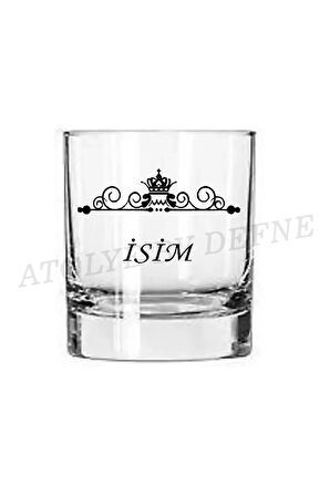 Kişiye Özel Isimli Baskılı Viski Bardağı Tekli1