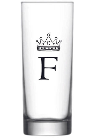 Tek F Harfli Baskılı Votka Bardağı Vodka