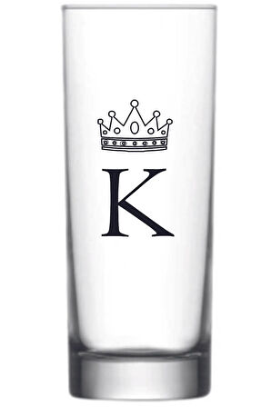 Tek K Harfli Baskılı Votka Bardağı Vodka