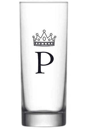 Tek P Harfli Baskılı Votka Bardağı Vodka