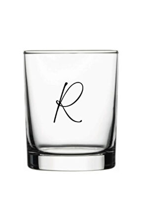 R Harfi Viski Bardağı Harf