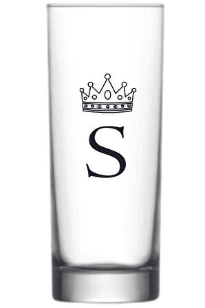 Tek S Harfli Baskılı Votka Bardağı Vodka