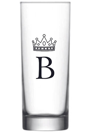 Tek Baskılı  Bardağı B harfli Vodka Bardağı