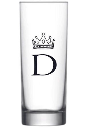 Tek D Harfli Baskılı Votka Bardağı Vodka