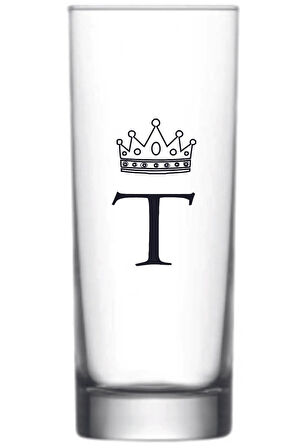 Tek T Harfli Baskılı Votka Bardağı Vodka