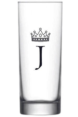 Tek J Harfli Baskılı Votka Bardağı Vodka
