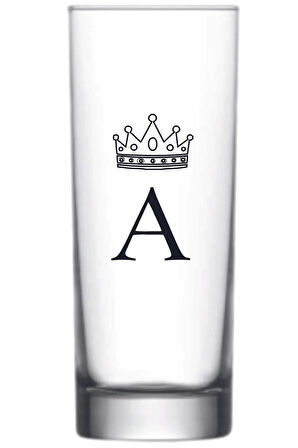Tek votka bardağı A harfli taçlı vodka